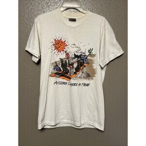 VTG Oneita Arizona Coyote SS USA Single Stitch “Arizona Coyote In Heat” Size M